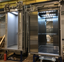 Колпинский завод показал сборку лифтов улучшенной грузоподъемности для капремонта