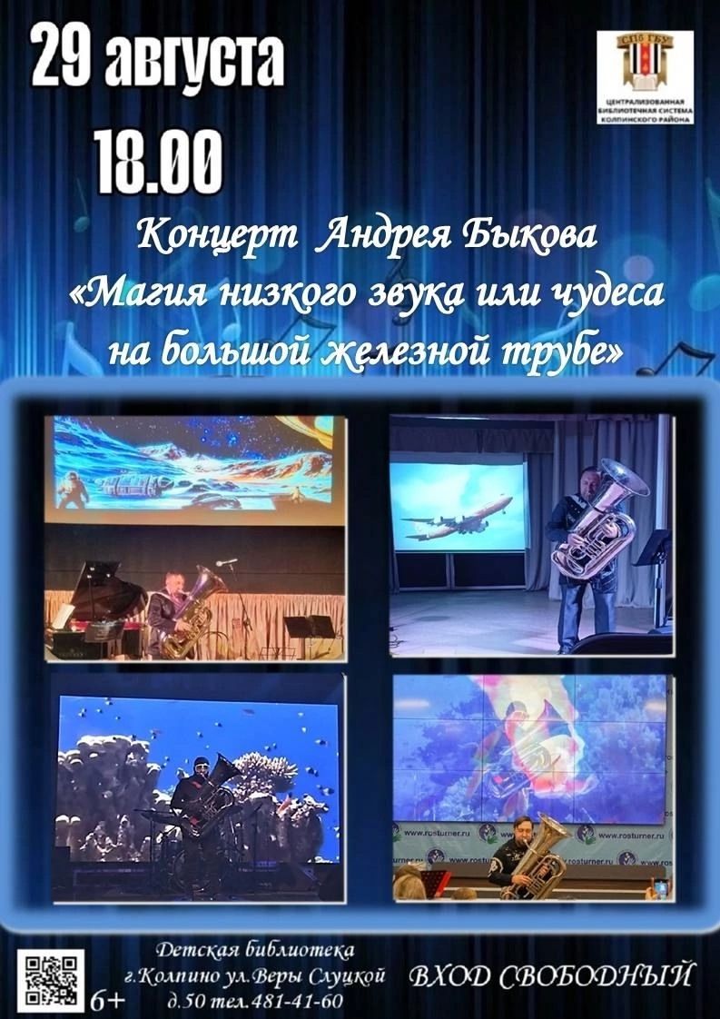 Концерт «Магия низкого звука или чудеса на большой железной трубе» 
