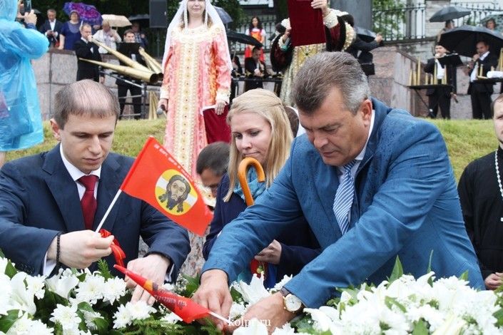 В поселке Усть-Ижора отметили 776-ю годовщину Невской битвы (фото)