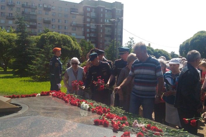 22 июня у памятной стелы «Колпино – город воинской славы» прошел митинг, посвящённый «Дню памяти и скорби»