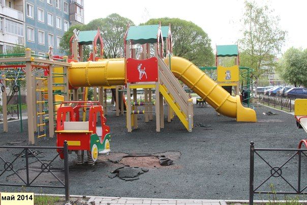 Детская площадка восстановлена