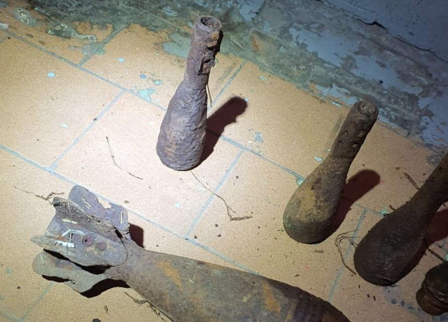 Росгвардия показала фото мины, напугавшей жителей многоэтажки в&nbsp;Колпино