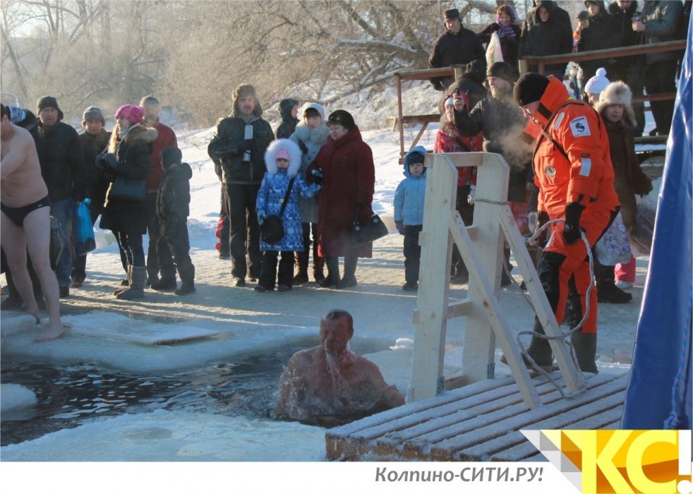 Места для крещенских купаний в Колпинском районе 