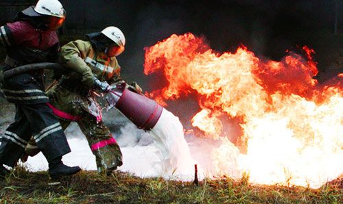 Пожар по № 2 в Колпинском районе