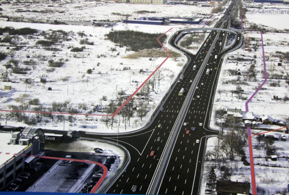 Разделительную полосу на Московском шоссе построят до конца 2017 года