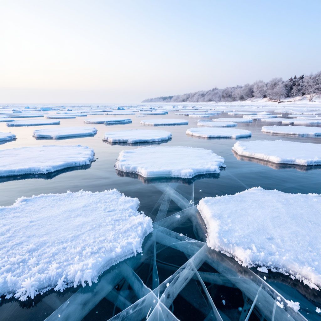 Четверо рыбаков оказались заблокированными на льдине в Финском заливе
