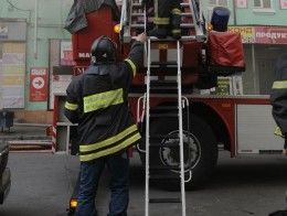 Пожар в Колпинском районе.