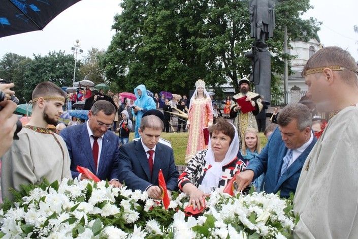 В поселке Усть-Ижора отметили 776-ю годовщину Невской битвы (фото)