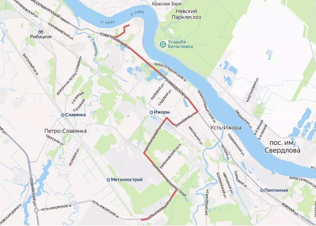 На улицах Колпинского района запретили парковку из-за перевозки крупного груза