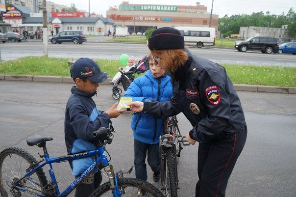 Прошла акция &quot;Осторожно, пешеход! Внимание, велосипедист!&quot;