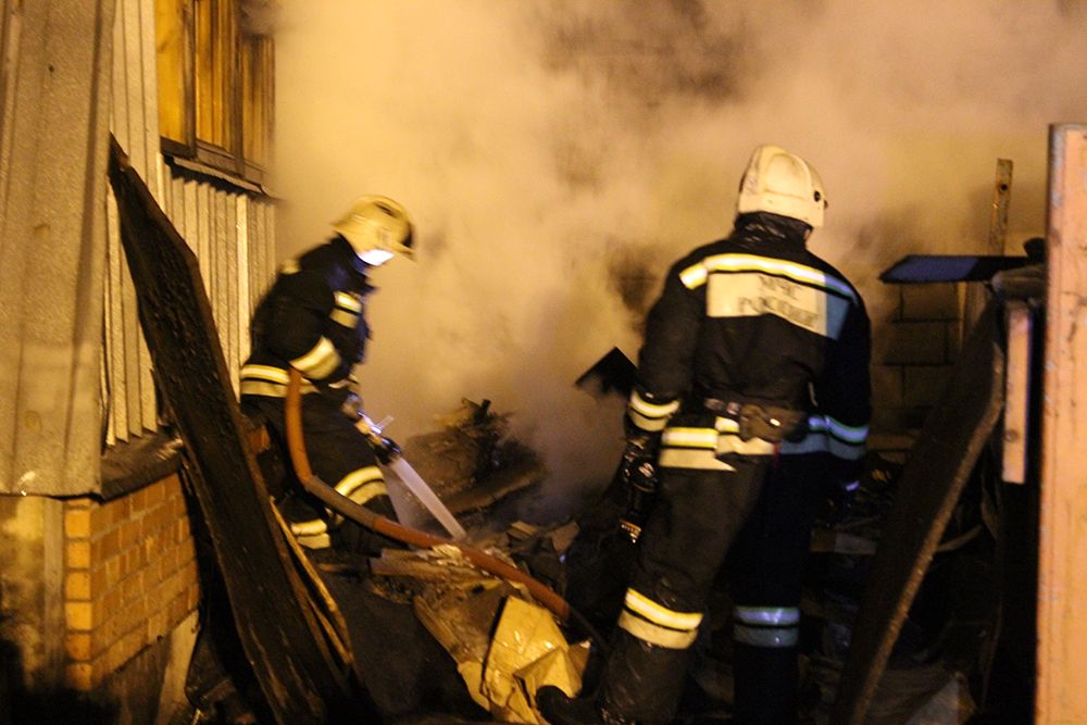 Два пожара в Колпино