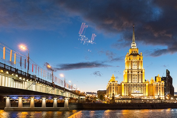 Россияне смогут увидеть МКС на&nbsp;небе невооруженным глазом
