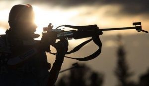 В Колпинском районе прошли соревнования по биатлону «Гонка военных патрулей»