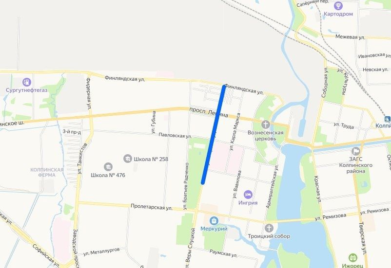 В Колпино движение будет ограничено с 4 июня по 11 октября 2024 года