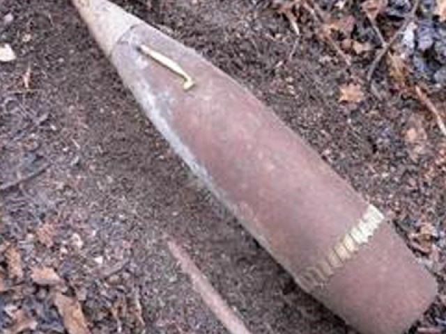 В Колпино обнаружен снаряд времен войны
