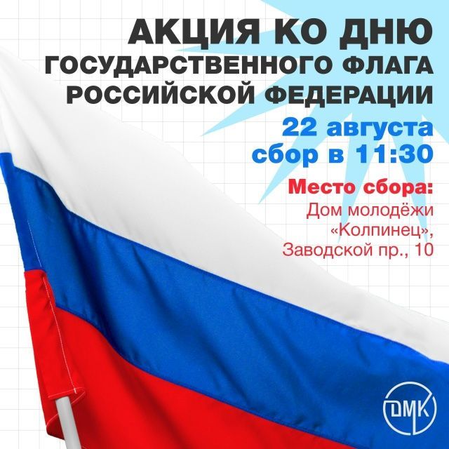 Шествие с флагом России в День Государственного флага в Колпино Шествие с флагом России в День Государственного флага в Колпино