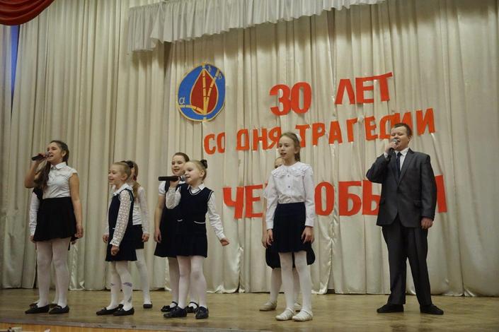 В Колпинском районе прошли первые мероприятия, приуроченные к 30-летию катастрофы на Чернобыльской атомной электростанции