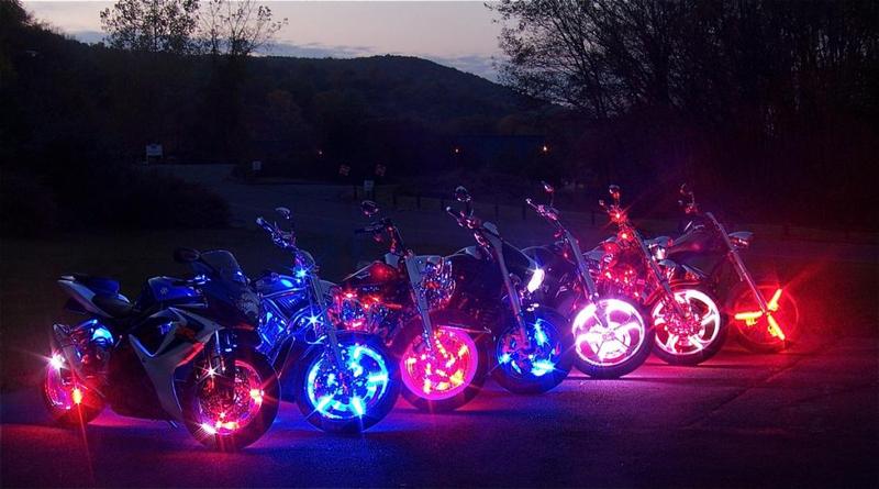 Ночной парад светящихся мотоциклов впервые пройдет в&nbsp;Петербурге