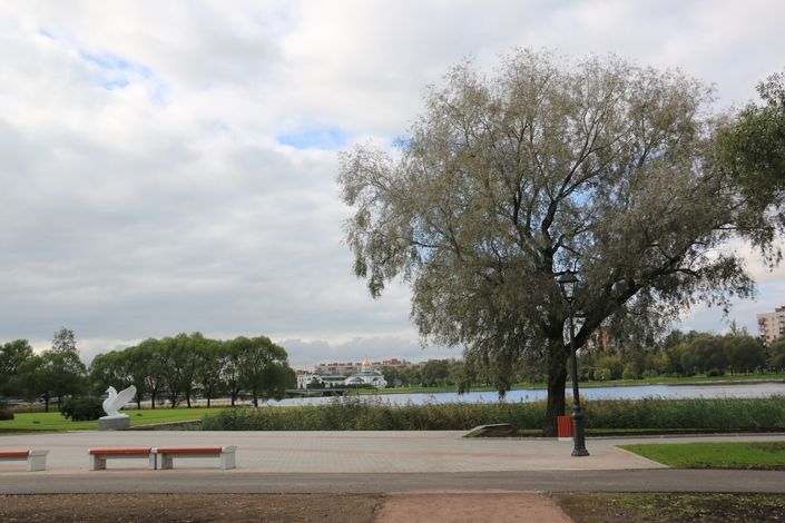 Капитальный ремонт сквера на Красной улице завершен на пять месяцев раньше срока