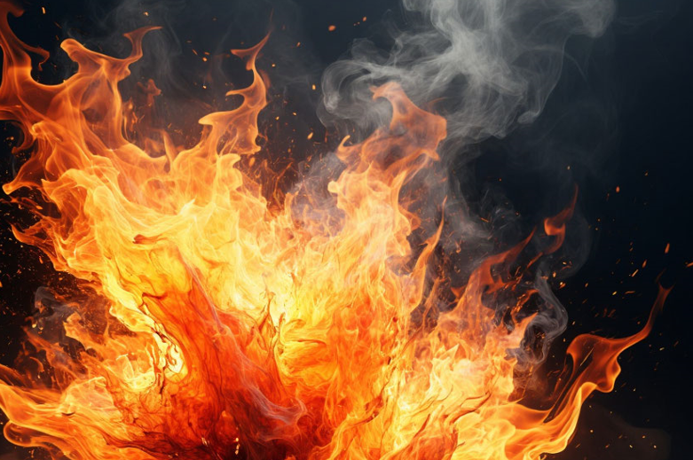 Три частных дома сгорели в деревне в Лужском районе