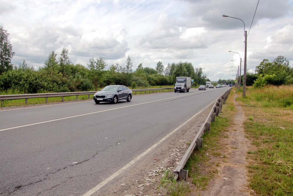 Участок Колпинского шоссе расширят с&nbsp;двух до&nbsp;четырех полос