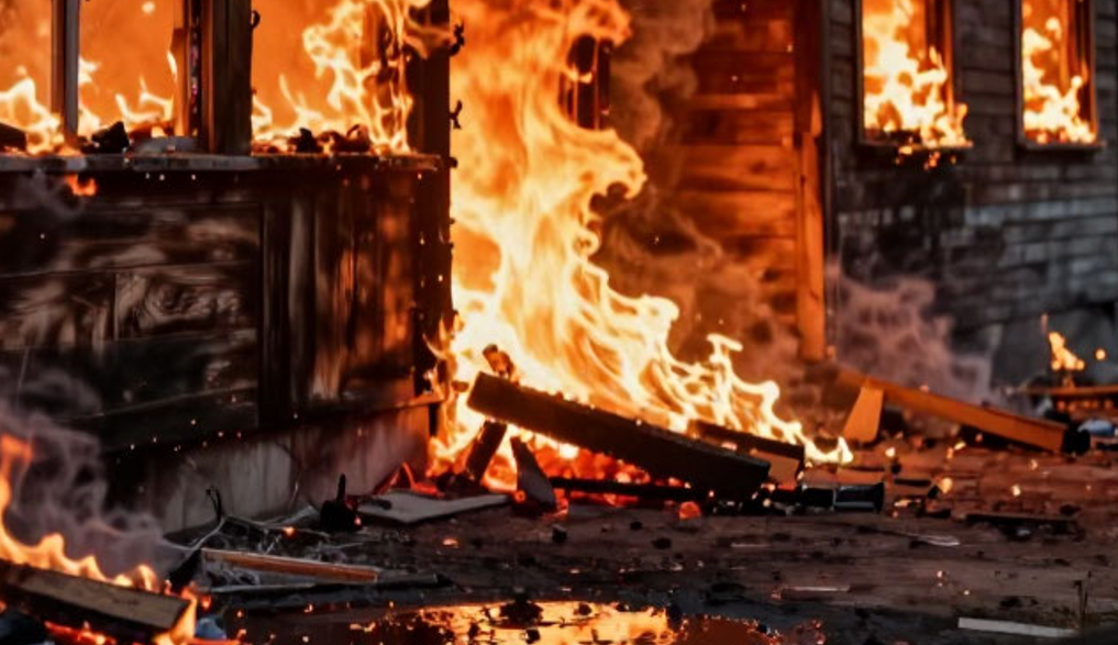 Два дачных дома загорелись в Кировском районе Ленобласти