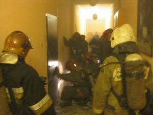Пожар в Колпинском районе