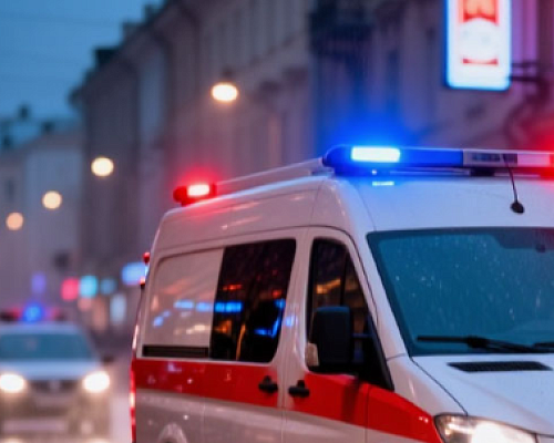 Двух девочек сбил каршеринг на пешеходном переходе