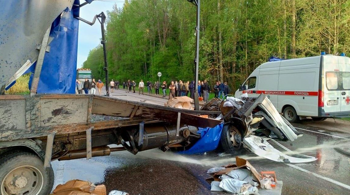Массовая авария с автобусом и «Газелью» произошла под Кингисеппом