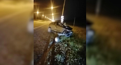 Водитель легковушки погиб, врезавшись в столб на трассе М-10 в Ленобласти