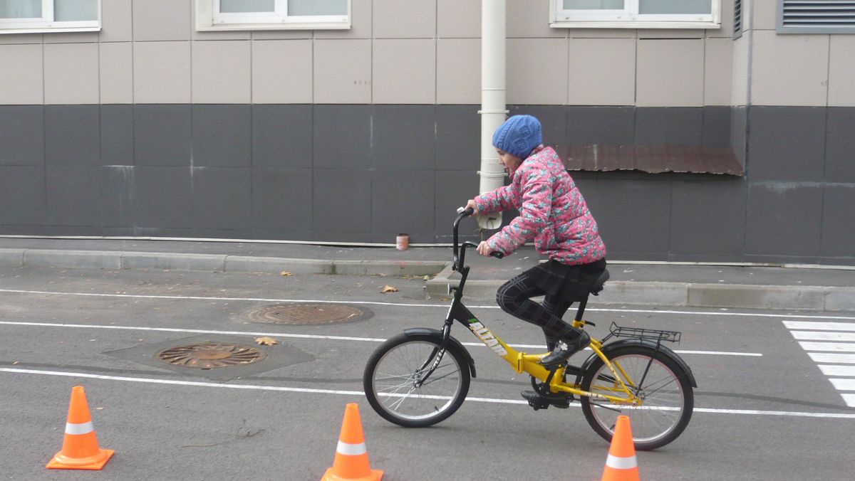 В новом автогородке прошли занятия для учеников начальной школы