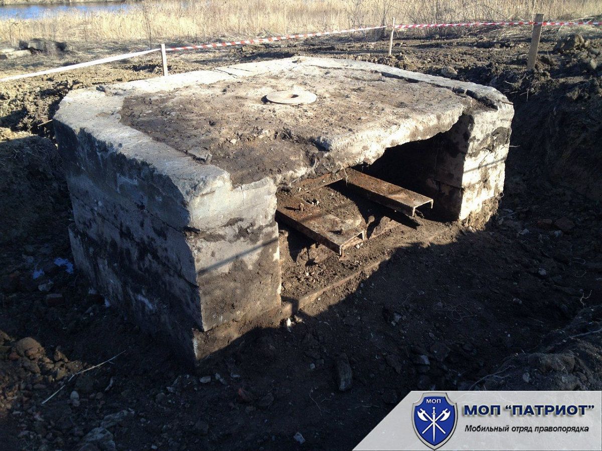 Откопан памятник ВОВ