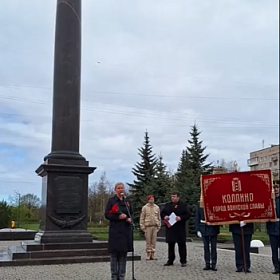 Колпино встретило участников Эстафеты городов Воинской Славы