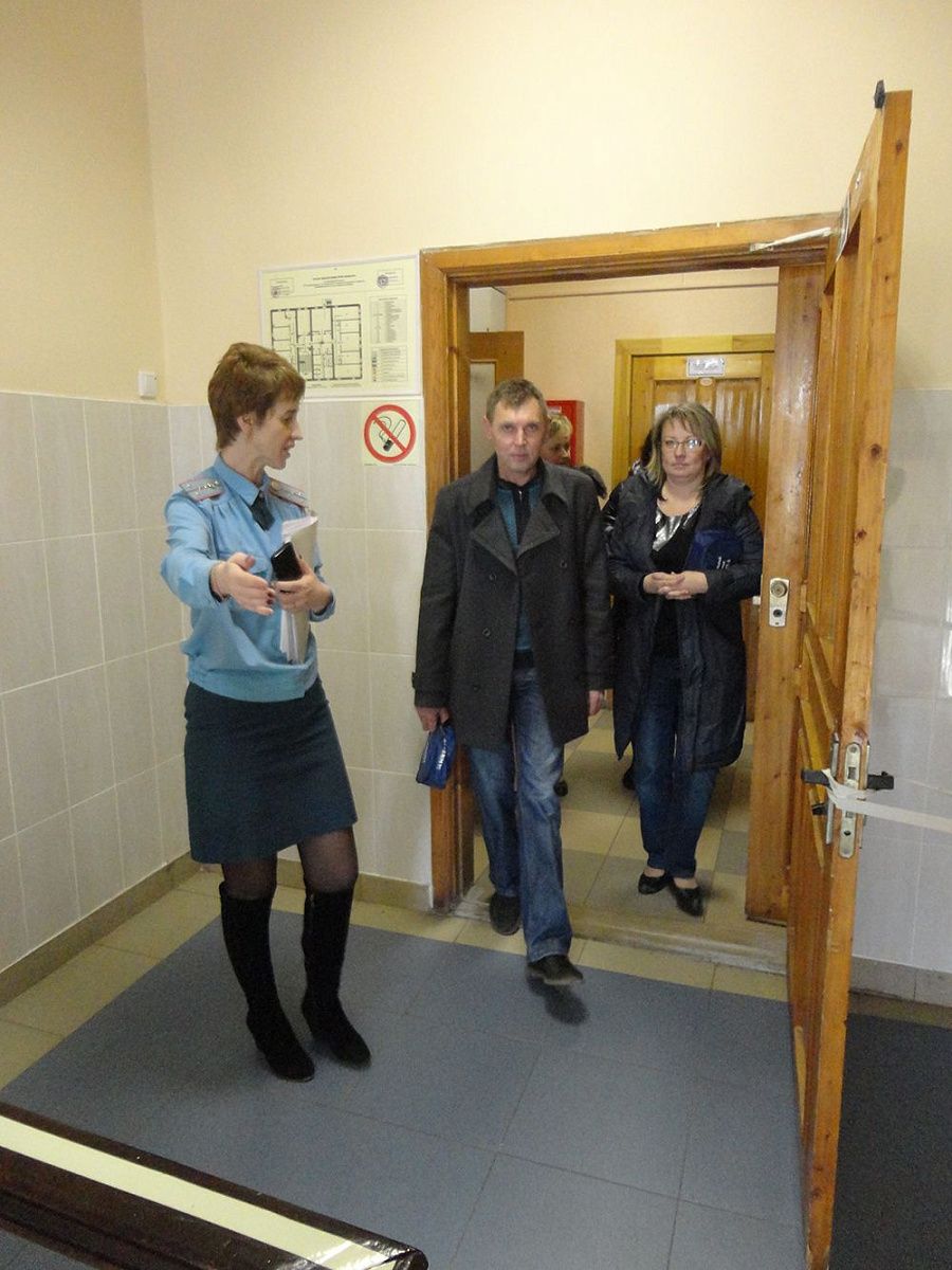 Тренировка по эвакуации в Специнтернате Колпинского района