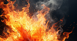 Три частных дома сгорели в деревне в Лужском районе