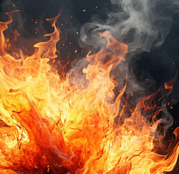 Три частных дома сгорели в деревне в Лужском районе