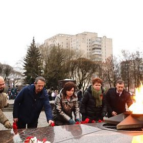 Митинг у стелы воинской славы
