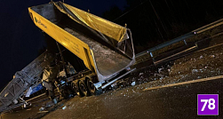 Трасса А-121 Сортавала полностью перекрыта на 80 километре из-за аварии