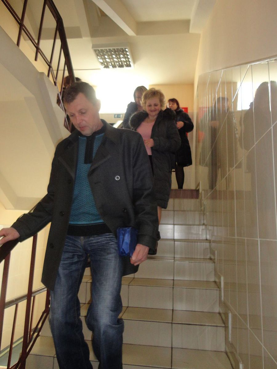 Тренировка по эвакуации в Специнтернате Колпинского района