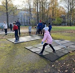 Районные соревнования «Школьная лига городошного спорта»