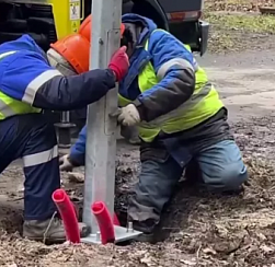 В крупном жилом квартале Колпино обновят уличное освещение