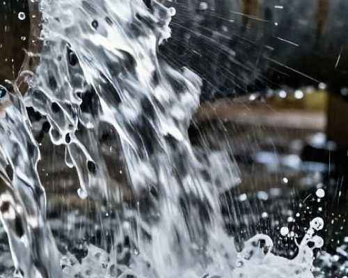 Трубу с холодной водой прорвало в Колпино