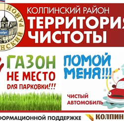 В Колпинском районе проходят традиционные акции «Чистый автомобиль» и «Газон — не место для парковки»