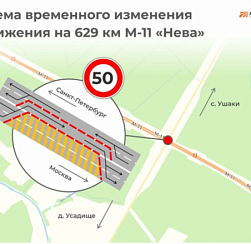 В Ленобласти отремонтируют побитый экскаватором путепровод над М-11