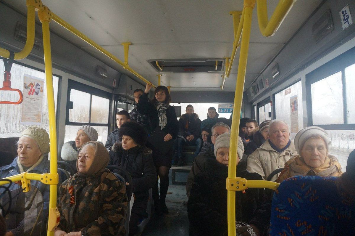 19 февраля в Колпинском районе прошла акция «Маршрут славы».