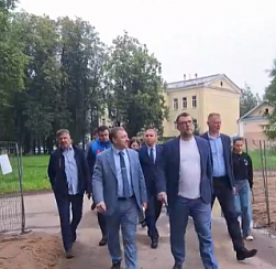 Колпинский район посетил с рабочим визитом вице-губернатор Санкт-Петербурга Евгений Разумишкин