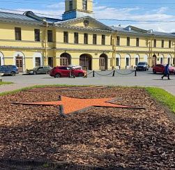 Возле Ижорского завода появилась композиция ко Дню Победы