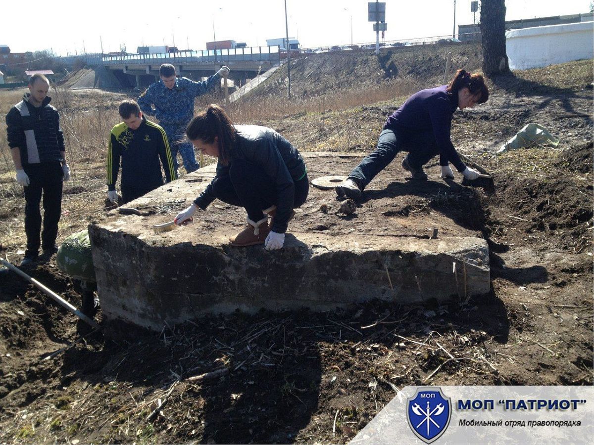 Откопан памятник ВОВ