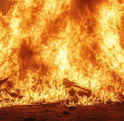 Металлический ангар горит на площади 1000 кв. м в Тосненском районе