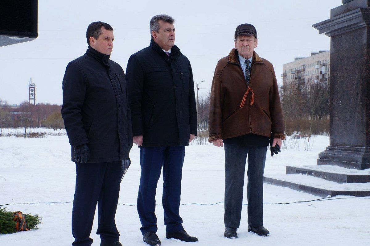 19 февраля в Колпинском районе прошла акция «Маршрут славы».